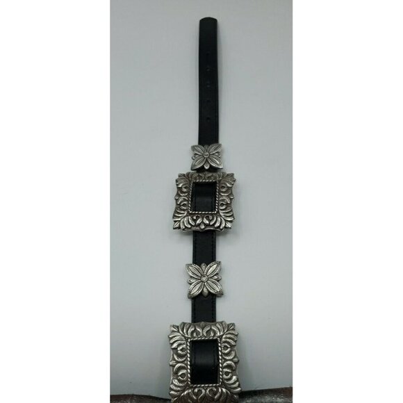 Brighton Black Small Medallion CONCHO Belt  Cowgirl Southwest Old West main image 10